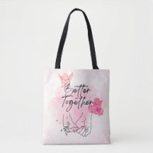 Better Together wedding gift tote bag
