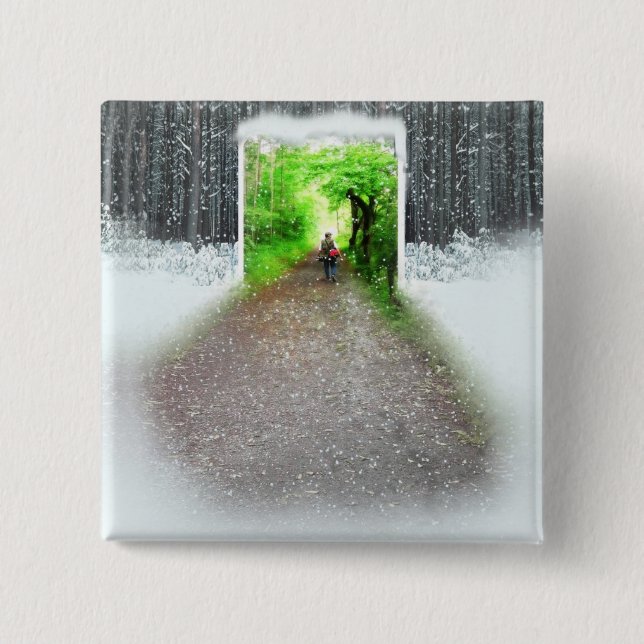 Better weather 15 cm square badge (Front)