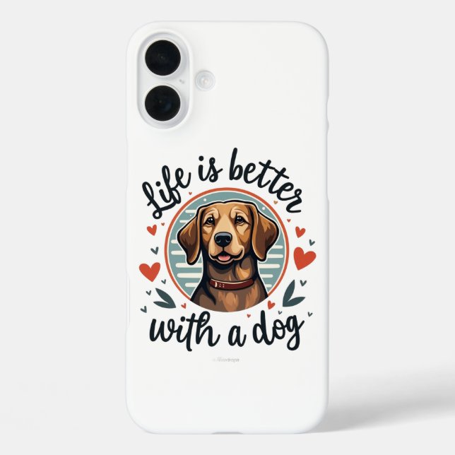 Better with Dogs Case-Mate iPhone Case (Back)