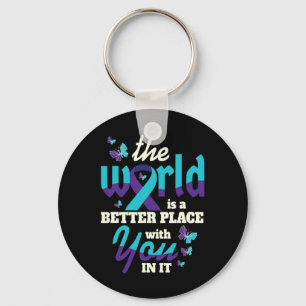 Better With You Suicide Awareness Mental Health Key Ring