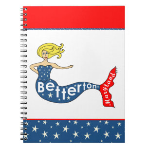 Betterton, Maryland Mermaid Spiral Notebook