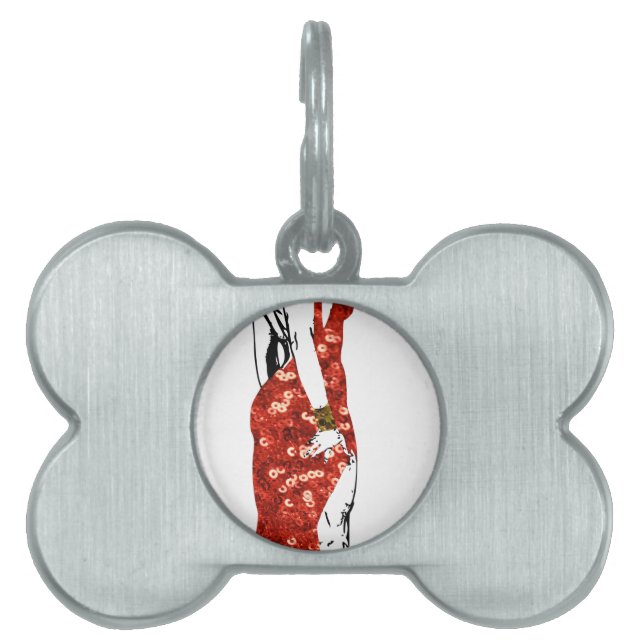 bettie pin up pet ID tag (Front)