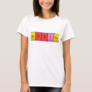 Bettina periodic table name shirt