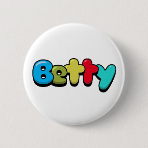 Betty 6 Cm Round Badge