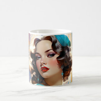 Betty A Lovely Art Deco Woman Coffee Mug