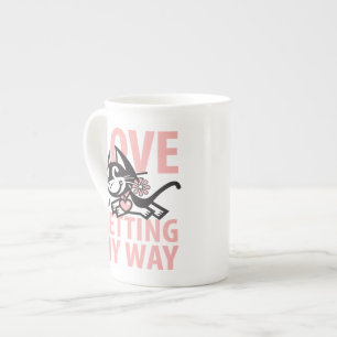 BETTY BAD KITTY BONE CHINA MUG