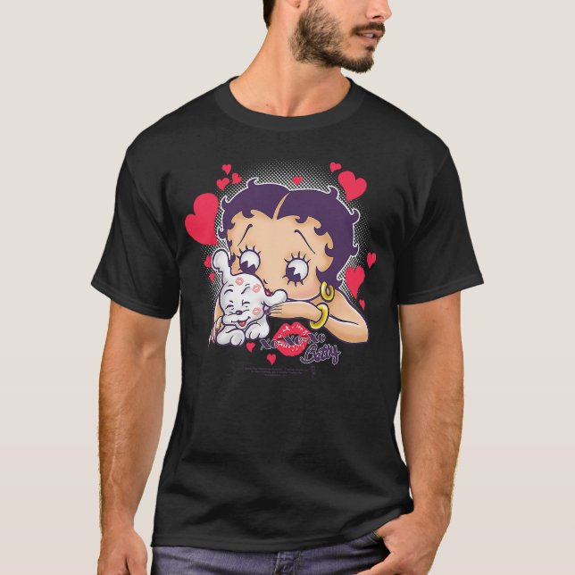 Betty Boop Puppy Love T-Shirt (Front)