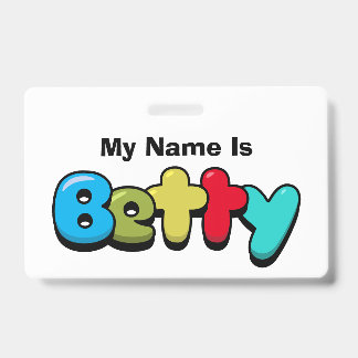 Betty ID Badge