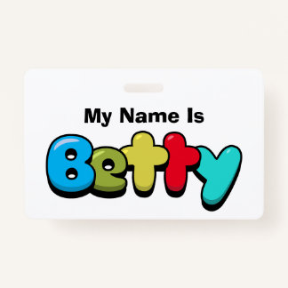 Betty ID Badge