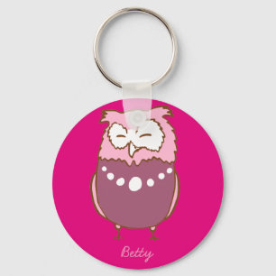 Betty owl key ring