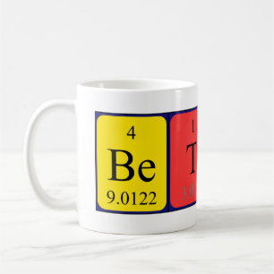 Betty periodic table name mug