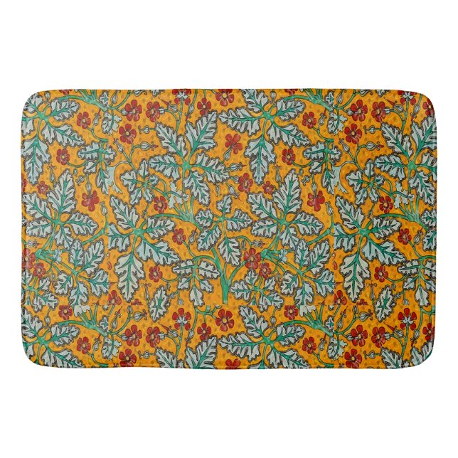 Betty's Yellow Flowers Bath Mat (Front)