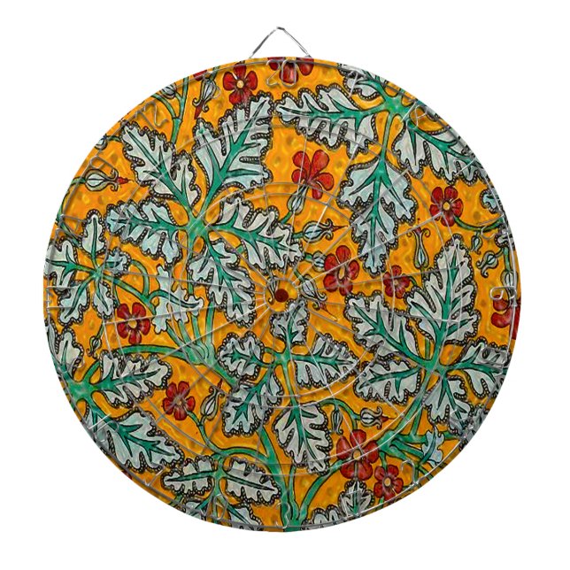 Betty's Yellow Flowers Dartboard (Front)