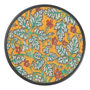 Betty's Yellow Flowers Hockey Puck