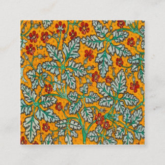 Betty's Yellow Flowers Square Business Card