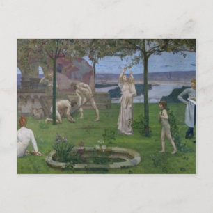 Between Art and Nature, 1890 Postcard