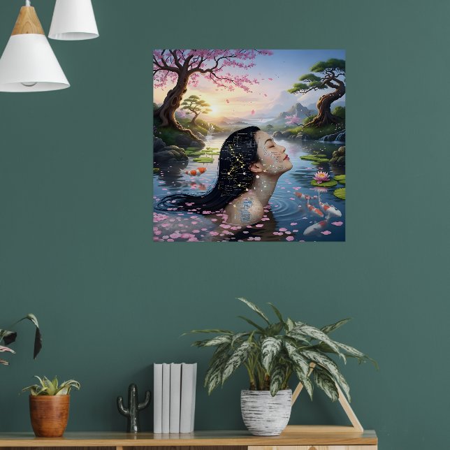 "Between Blossom and Formula"– A Digital Portrait Poster (Living Room 1)