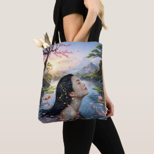 "Between Blossom and Formula"– A Digital Portrait Tote Bag