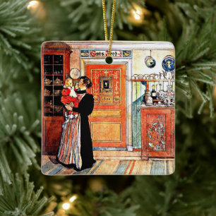 Between Christmas and New Aco,  Ceramic Ornament