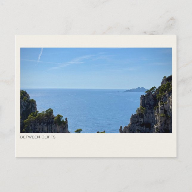 BETWEEN CLIFFS — Sea & Coastal Cliffs Photography  Postcard (Front)
