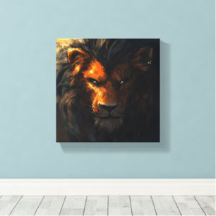 Between Lions Canvas Print