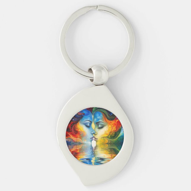 Between Mirror and Memory Key Ring (Front)