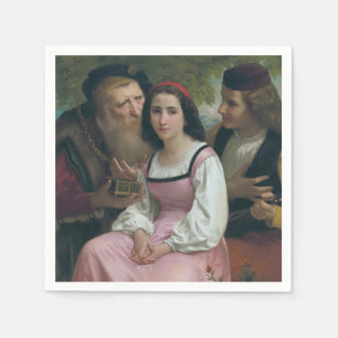 Between Riches and Love (by Bouguereau) Napkin