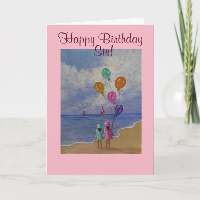 Between Sisters, Birthday Card (Front)