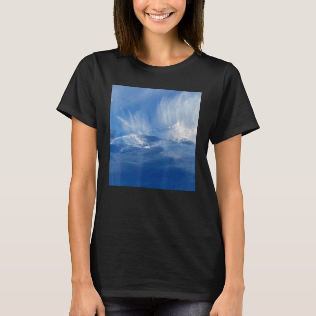 Between sky and water Blue T-Shirt (Front)
