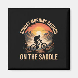 Between Soccer And Chores Mountain Biking Dad Magnet