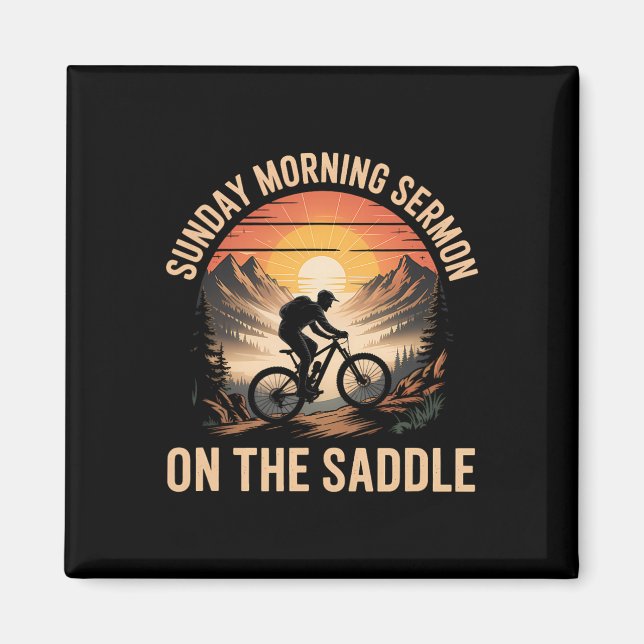 Between Soccer And Chores Mountain Biking Dad  Magnet (Front)