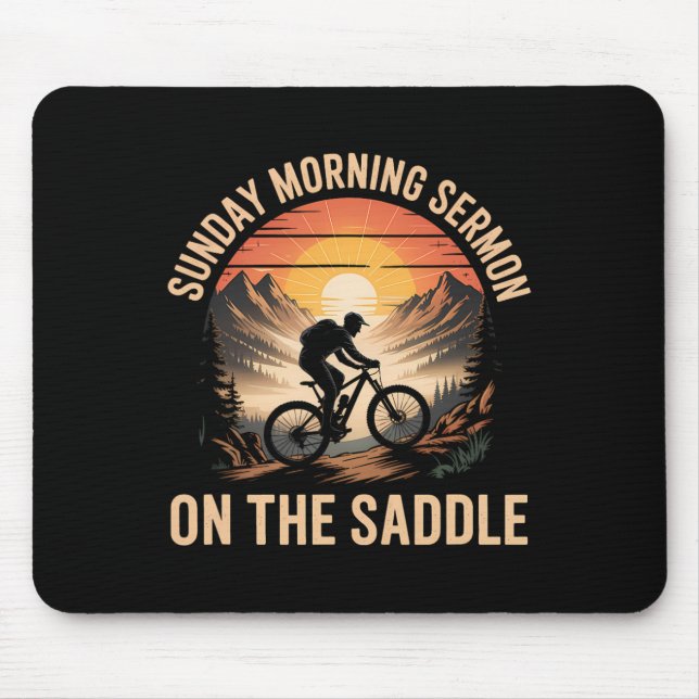 Between Soccer And Chores Mountain Biking Dad  Mouse Mat (Front)