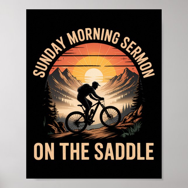 Between Soccer And Chores Mountain Biking Dad  Poster (Front)