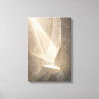 Between Stone and Light — Aurema (Portrait) Canvas Print