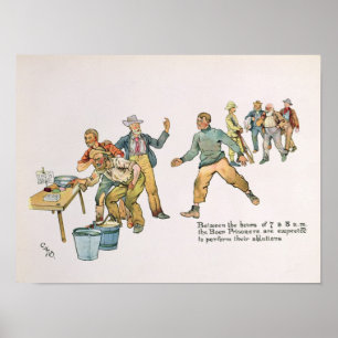 Between the hours of 7 and 8 a.m. poster
