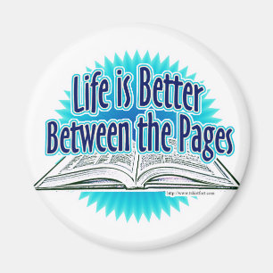 Between the Pages Blue Style Magnet