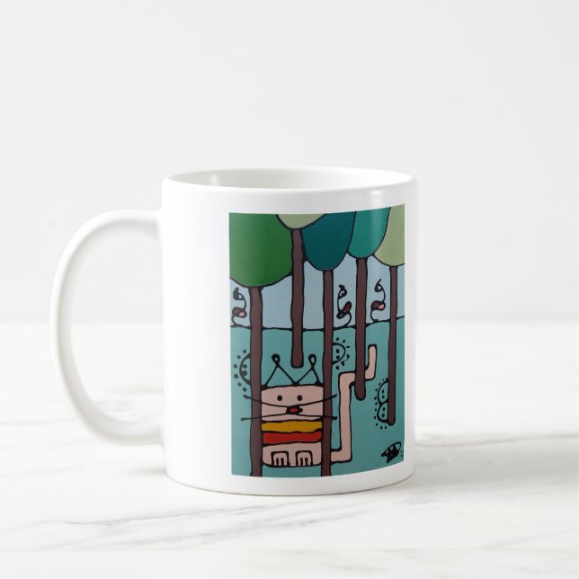 Between the trees coffee mug (Left)