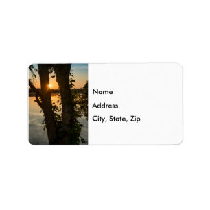 Between The Trees Sunrise Address Label