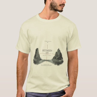 BETWEEN US Minimal Conceptual Art T-Shirt
