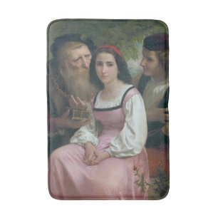 Between Wealth and Love (by Bouguereau) Bath Mat