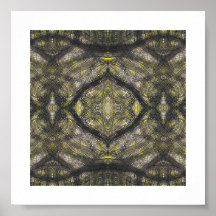 Betwixt Dark Yellow Abstract Watercolor Art