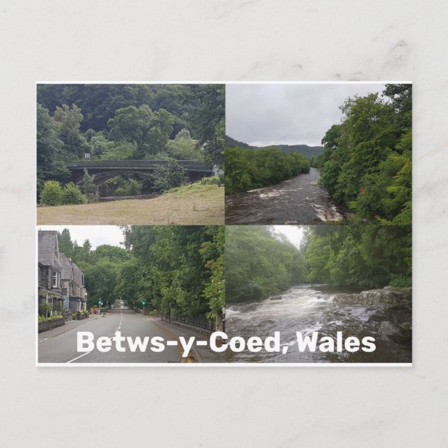 Betws-y-Coed, Wales Postcard (Front)