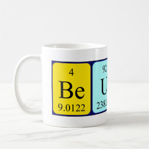Beulah periodic table name mug