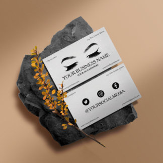 Beuty lashes business cards for lash makers, brow 