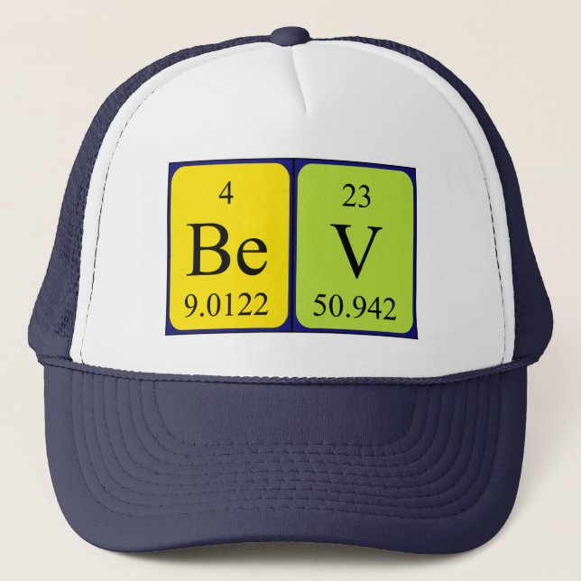 Bev periodic table name hat (Front)