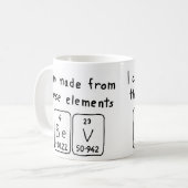 Bev periodic table name mug (Front Left)