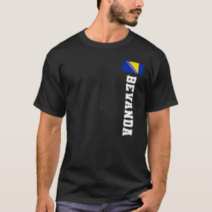 Bevanda Bosnia Flag Last Name Coat Of Arm Emblem C T-Shirt