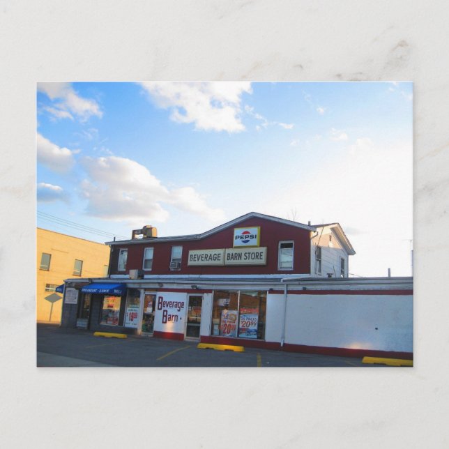 Beverage Barn on Willis Avenue Postcard (Front)