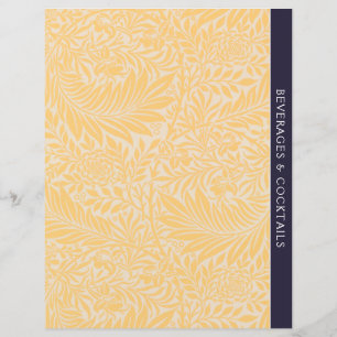 Beverages Recipe Divider Vintage Gold Floral