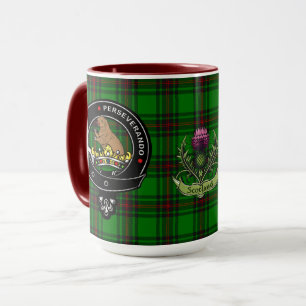 Beveridge Clan Badge & Tartan Mug